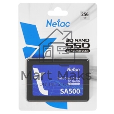 Накопитель SSD Netac SA500, 256Gb, SATA III, 2.5