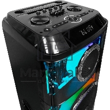 Колонка порт. Ural Молот 216 черный/черный 3000W 1.1 BT/3.5Jack/USB-C 15м 9000mAh (УРАЛ МОЛОТ 216)