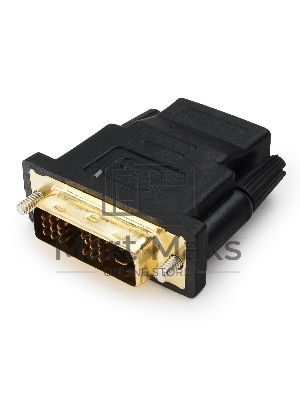 Переходник Cablexpert HDMI-DVI 19F/19M золотые разъемы, пакет, черный (A-HDMI-DVI-2)