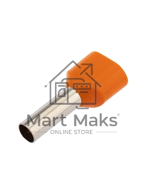 Наконечник штыревой втулочный изолированный F-12 мм 2х4 мм² (НШВи(2) 4.0-12/НГи2 4,0-12) оранжевый Rexant