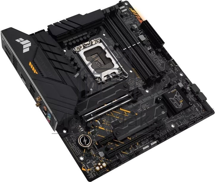 Материнская плата ASUS TUF GAMING B660M-PLUS WIFI, LGA 1700, Intel B660, 4xDDR5, 4xSATA, 2xM.2, 1xPCIe 5.0 x16, 1xPCIe 3.0 x4, 1xPCIe x1, 1xDP, 1xHDMI, 1x 2.5Gb LAN, 4xUSB-A 3.2 Gen 2, 1xUSB-A 3.2 Gen 1, 2xUSB 2.0, 1xUSB-C 3.2 Gen 2x2, 5x3.5 мм, 7.1, mATX