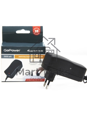 Блок питания GoPower PowerTech 1500 универсальн. импульсный (1/50)
