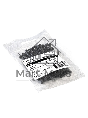 Стяжка (хомут) нейлоновая ExeGate EX293126RUS CV66-80x2.5B (нейлон 6.6, 80x2.5мм, неоткрывающаяся, halogen free, -40°C - +85°C, черная, 100 шт)