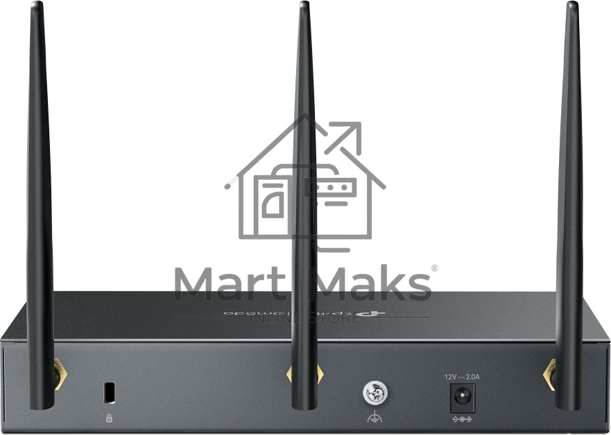 VPN-маршрутизатор TP-Link ER706W Omada с гигабитными портами и поддержкой Wi-Fi AX3000, 1 гиг. SFP WAN/LAN, 1 гиг. RJ45 WAN, 4 гиг. RJ45 WAN/LAN, USB 3.0, до 574 М/с на 2,4 ГГц + до 2402 М/с