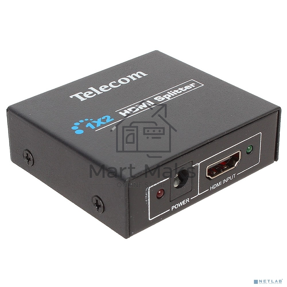 Разветвитель HDMI 1=>2 Telecom <TTS5010>, каскадируемый, 1.4v+3D