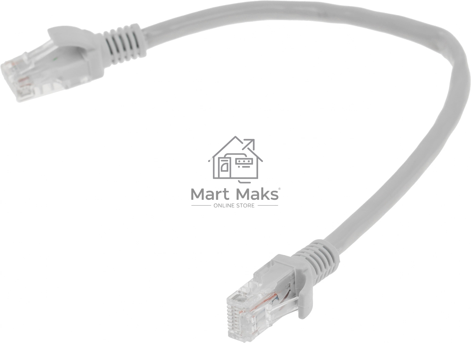 Патч-корд Premier PP6U-0.25M 10000Гбит/с UTP 4 пары cat.6 CCA molded 0.25м серый RJ-45 (m)-RJ-45 (m)