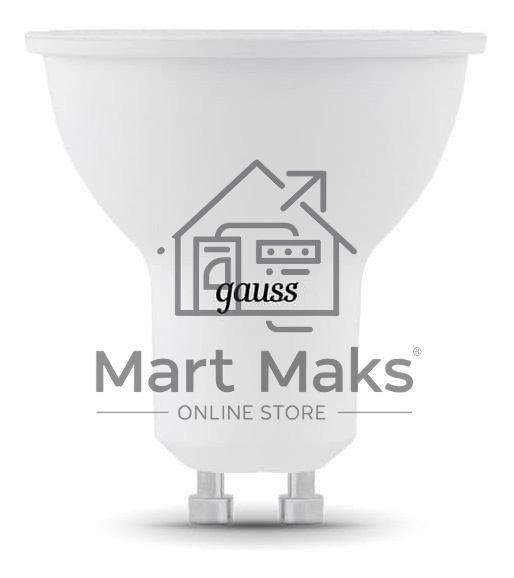 Лампа светодиодная Gauss MR16 7Вт цок.:GU10 спот 220B 4100K св.свеч.бел.нейт. MR16 (упак.:10шт) (101506207)