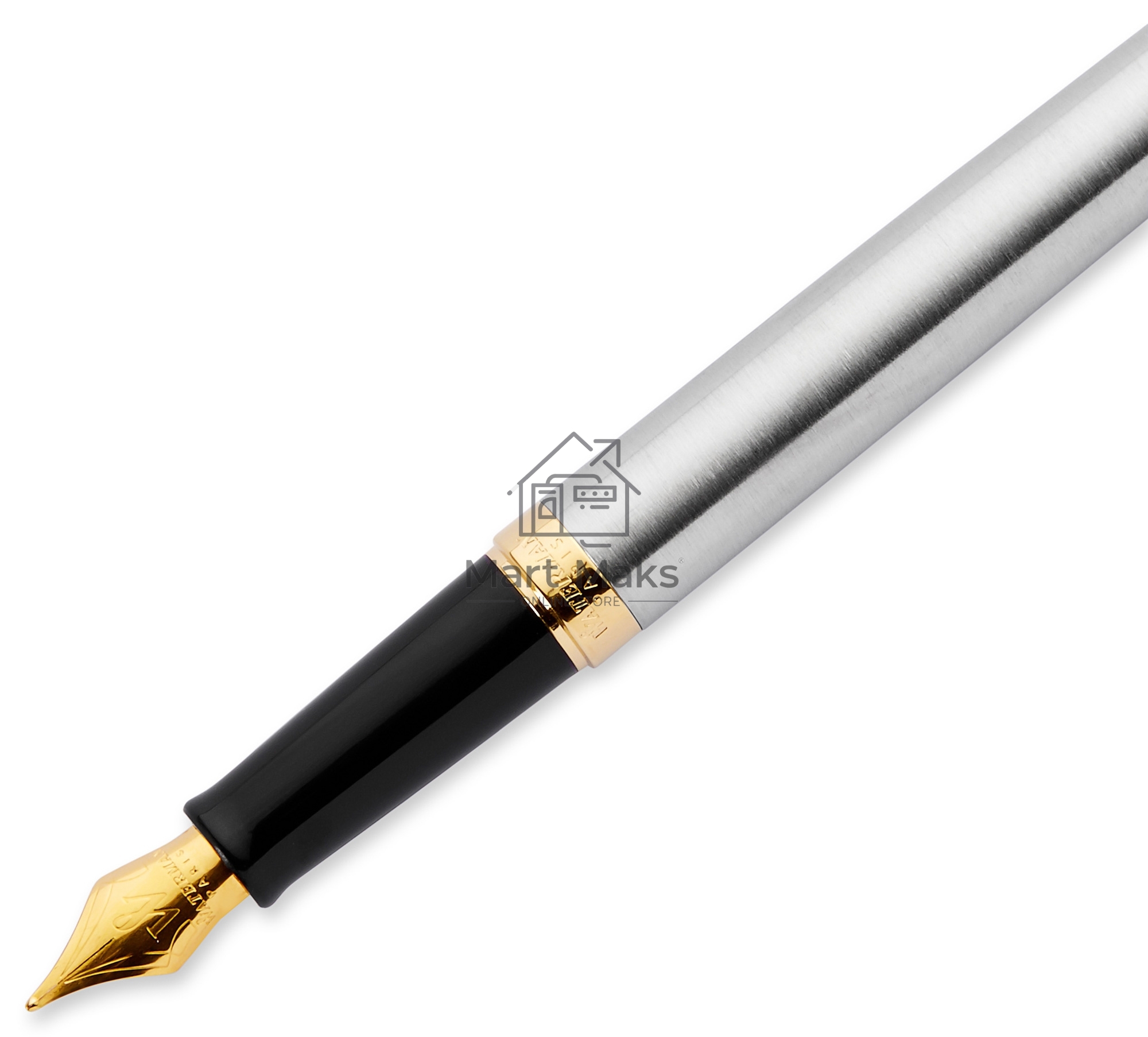Ручка перьевая Waterman Hemisphere (CWS0920310) Steel GT F сталь нержавеющая/позолота, подарочная коробка