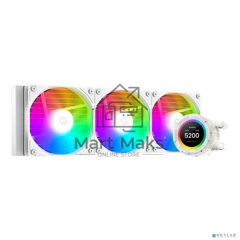 Жидкостная система охлаждения для процессора ID-COOLING SL360 XE белый 120мм алюминий+медь 1800rpm 30db 4-pin 350W