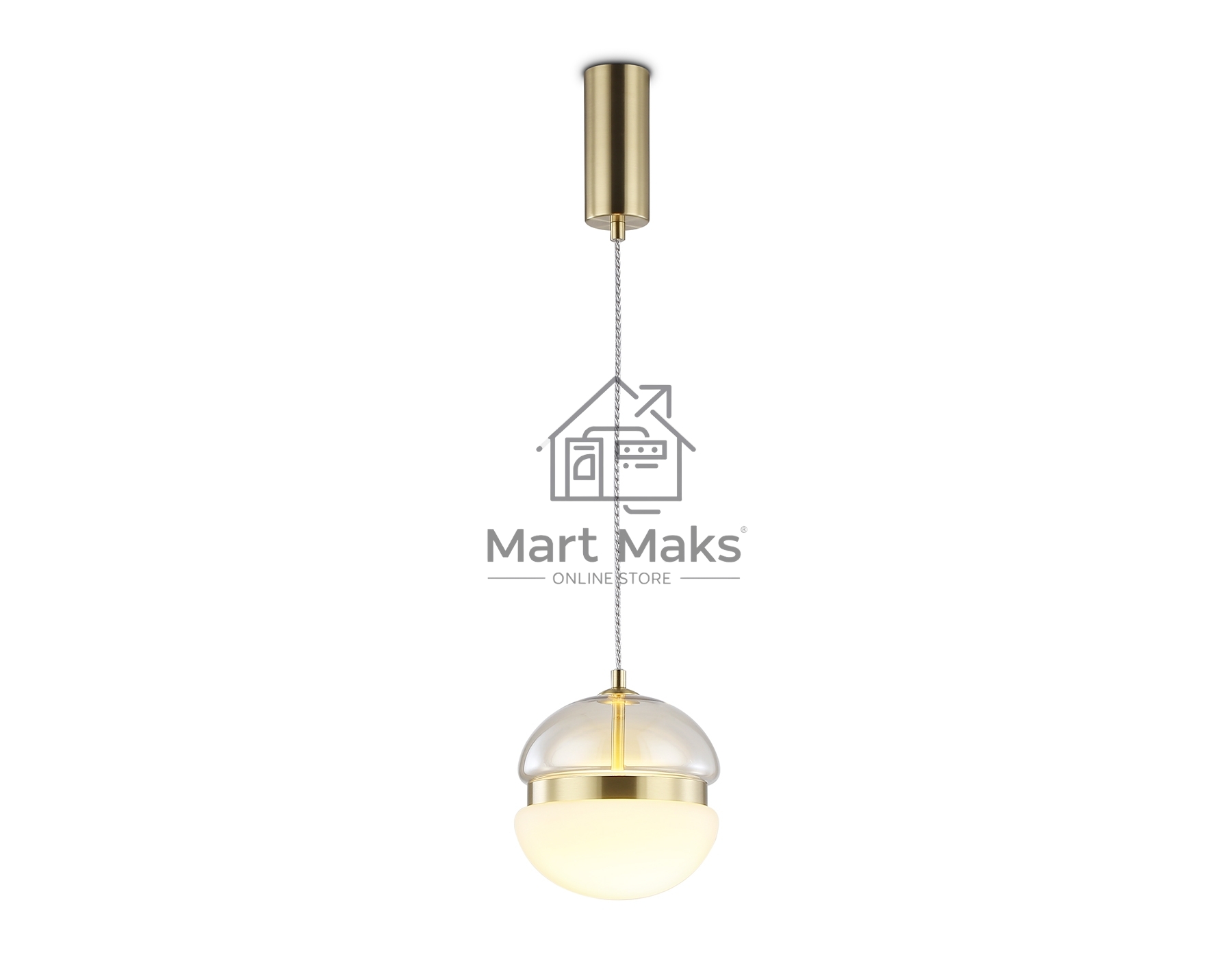 Подвесной светодиодный светильник Ambrella light LH11001 GD/FR золото/белый матовый 20W 3000K D180*200