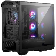 Компьютерный корпус без блока питания Case MSI MAG PANO M100R PZ, Mini-Tower, TG, 4x120мм ARGB, 1xUSB 3.2, 1xUSB 3.2 Type-C, mATX, mITX черный