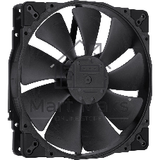 Вентилятор корпусной Noctua NF-A20 PWM chromax.black, 200 мм, 350-800 об/мин, 18.1 дБ, 4-pin PWM, без подсветки, черный