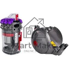 Пылесос Dyson CY28 Parquet 2 серый/фиолетовый, 170/600 Вт, уборка сухая, пылесборник контейнер 1.5 л