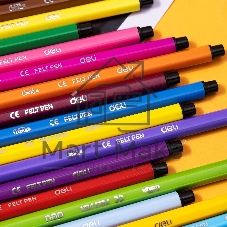 Фломастеры Deli EC156-12 ColoRun 12 цветов, пластиковая туба