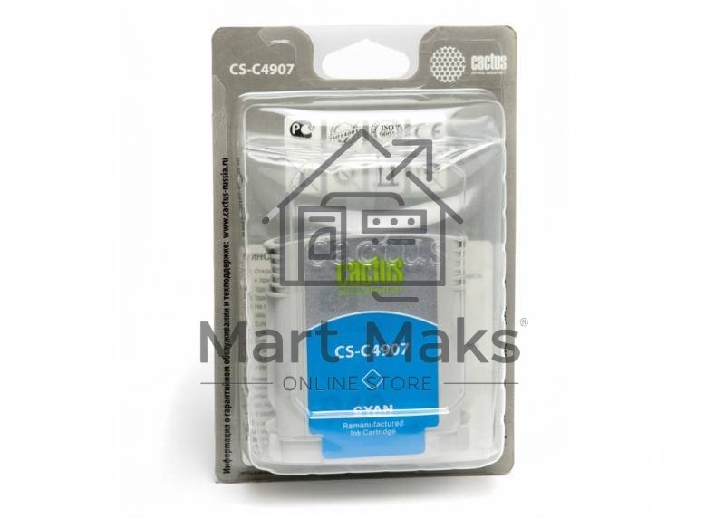 Картридж струйный Cactus CS-C4907 №940 голубой (30 ml) для HP OfficeJet PRO 8000/8500