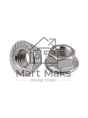 Гайка DIN6923 шестигранная оцинк. С фланцем М8 (уп.200шт) Tech-Krep 141612 Гайка DIN6923 шестигранная оцинк. С фланцем М8 (уп.200шт) Tech-Krep 141612