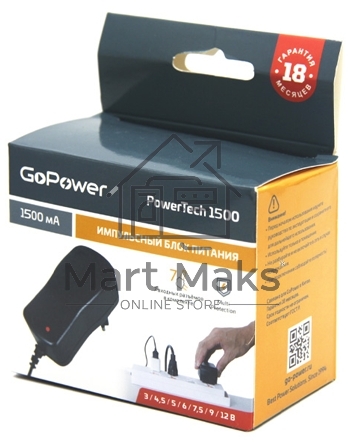 Блок питания GoPower PowerTech 1500 универсальн. импульсный (1/50)