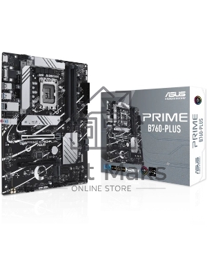 Материнская плата ASUS PRIME B760-PLUS, LGA 1700, Intel B760, 4xDDR5, 4xSATA, 3xM.2, 1xPCIe 4.0 x4, 1xPCIe 5.0 x16, 2xPCIe x1, 1xDP, 1xHDMI, 1xVGA, 2xUSB-A 3.2 Gen 2, 1xUSB-C 3.2 Gen 2x2, 1x 2.5Gb LAN, 3x3.5 мм, 7.1, ATX