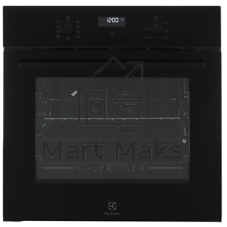 Встраиваемый духовой шкаф Electrolux EOF5H50BZ, Духовой шкаф электрический с конвекцией, приготовление на пару, объем 65 л, 8 режимов, очистка каталитическая, 2 стекла в дверце, направляющие проволочные, черный