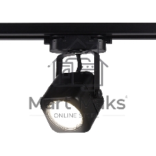 Трековый однофазный светильник со сменной лампой Ambrella light GL5108 BK черный GU10 max 12W