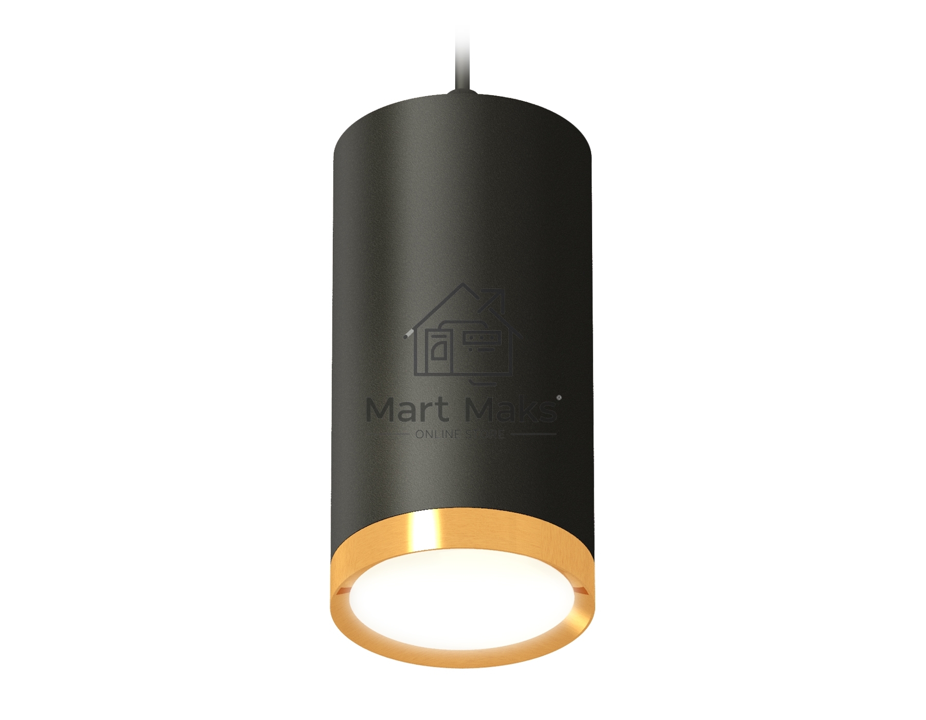 Светильник Ambrella Light XP8162013 SBK/PYG черный песок/золото желтое полированное GX53 (A2333, C8162, N8124)