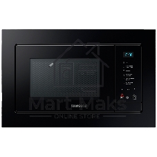 Встраиваемая микроволновая печь Samsung MS23A7118AK/BW черный, 23 л, 800 Вт, переключатели - сенсор