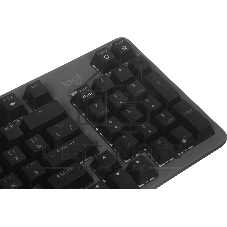 Клавиатура Logitech K868 гибридная, USB Type-A, Bluetooth, радиоканал, чёрный