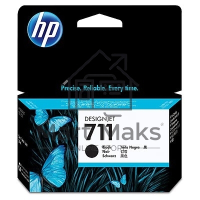 Картридж струйный HP №711 CZ129A черный для HP DJ T120/T520 (38мл)