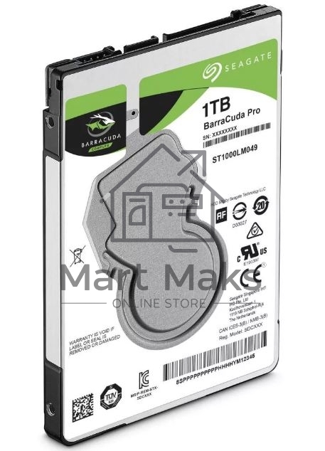 Жесткий диск Seagate HDD Mobile Barracuda25 Guardian (2.5'/ 1TB/ SATA 6Gb/s/ rmp 7200)
