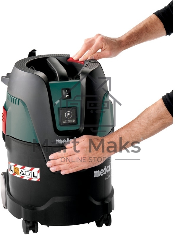 Пылесос строительный Metabo ASA 25 L PC 602014000 Пылесос 1250вт,розетка,ручн.очистка, бак 25л, вес 8.3 кг