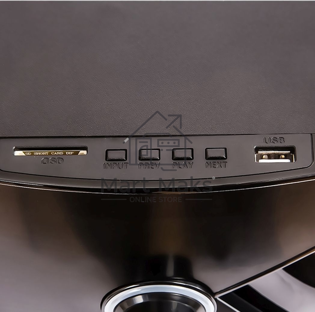 Акустическая система SUPRA SMB-290 (Bluetooth. Максимальная мощность: 550 Вт. Суммарная мощность (RMS) 60 Вт. FM тюнер. USB порт. SD порт. AUX вход. Пульт ДУ.)