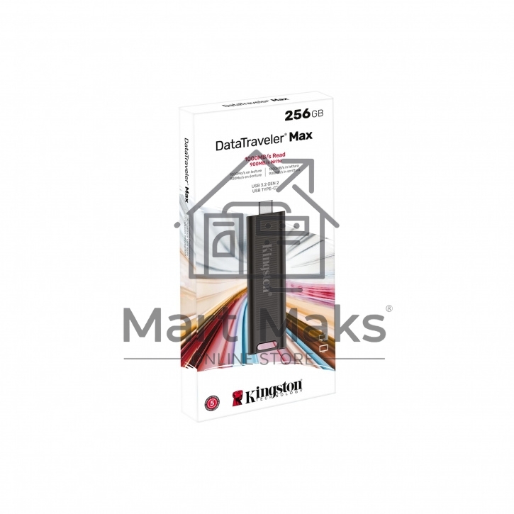 Флешка USB R/W R/W Kingston 256GB USB 3.2 Gen 2 DataTraveler Max, Type-C
