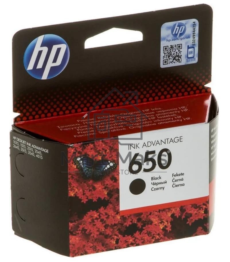 Картридж струйный HP 650 CZ101AE черный для HP DJ IA 2515