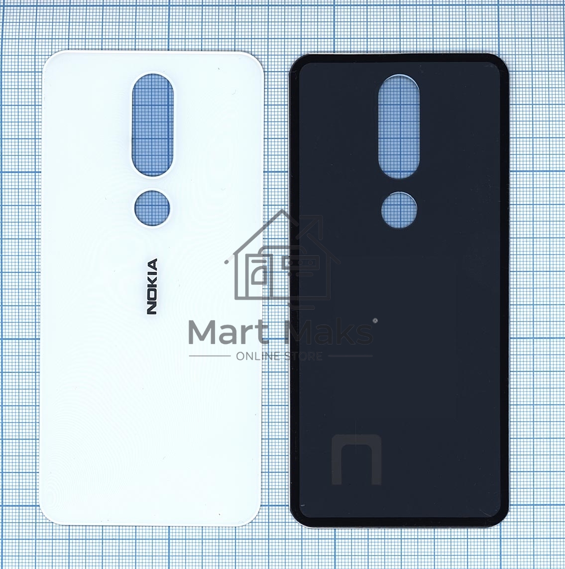 Задняя крышка для Nokia 6.1 Plus белый