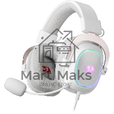 Игровая гарнитура REDRAGON ZEUS X белая (USB, 53 мм, 7.1, RGb подсветка)