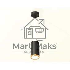 Светильник Ambrella Light XP8162013 SBK/PYG черный песок/золото желтое полированное GX53 (A2333, C8162, N8124)