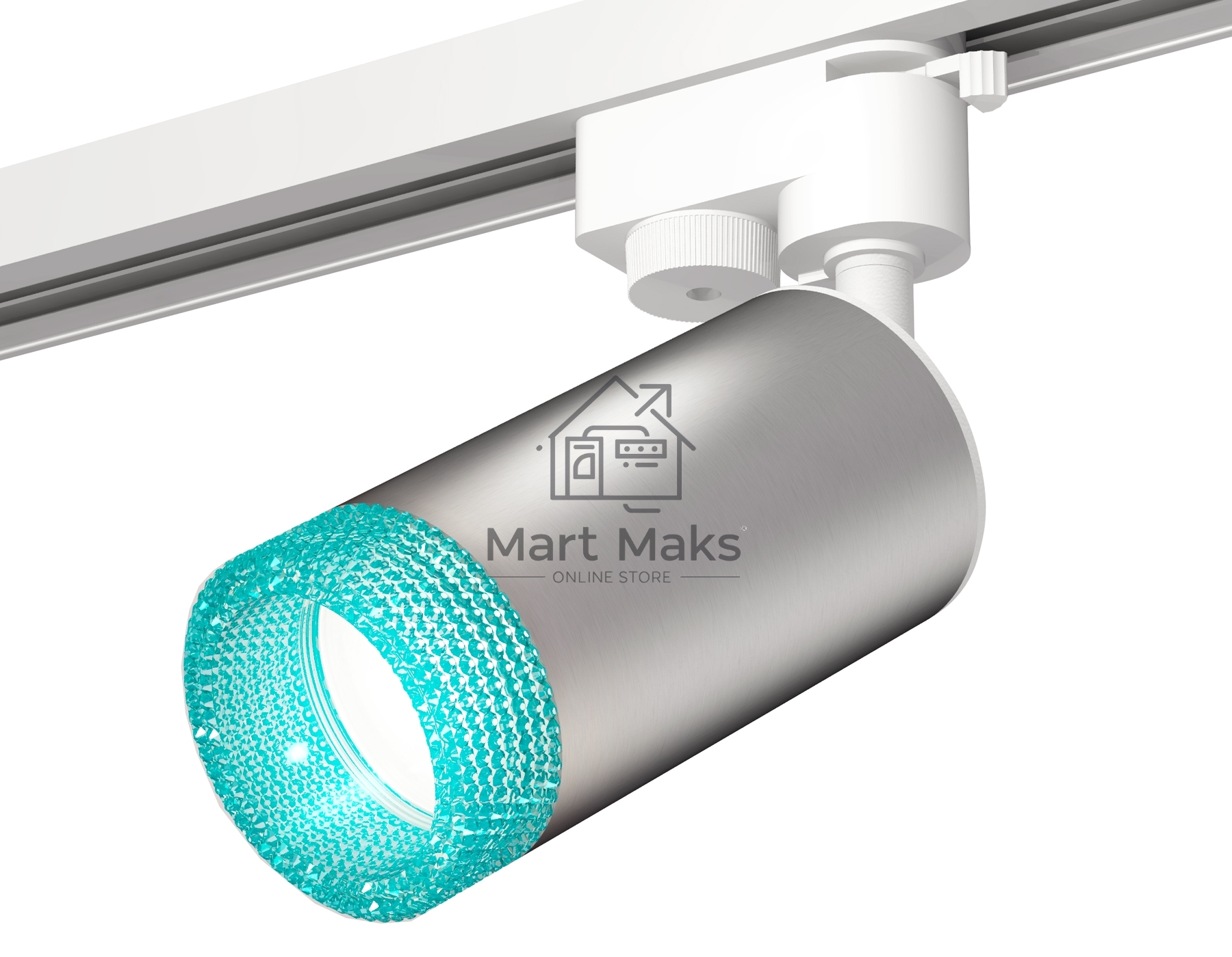 Светильник Ambrella light XT6324002 SSL/SWH/BL серебро песок/белый песок/голубой MR16 GU5.3 (A2520, C6324, N6153)