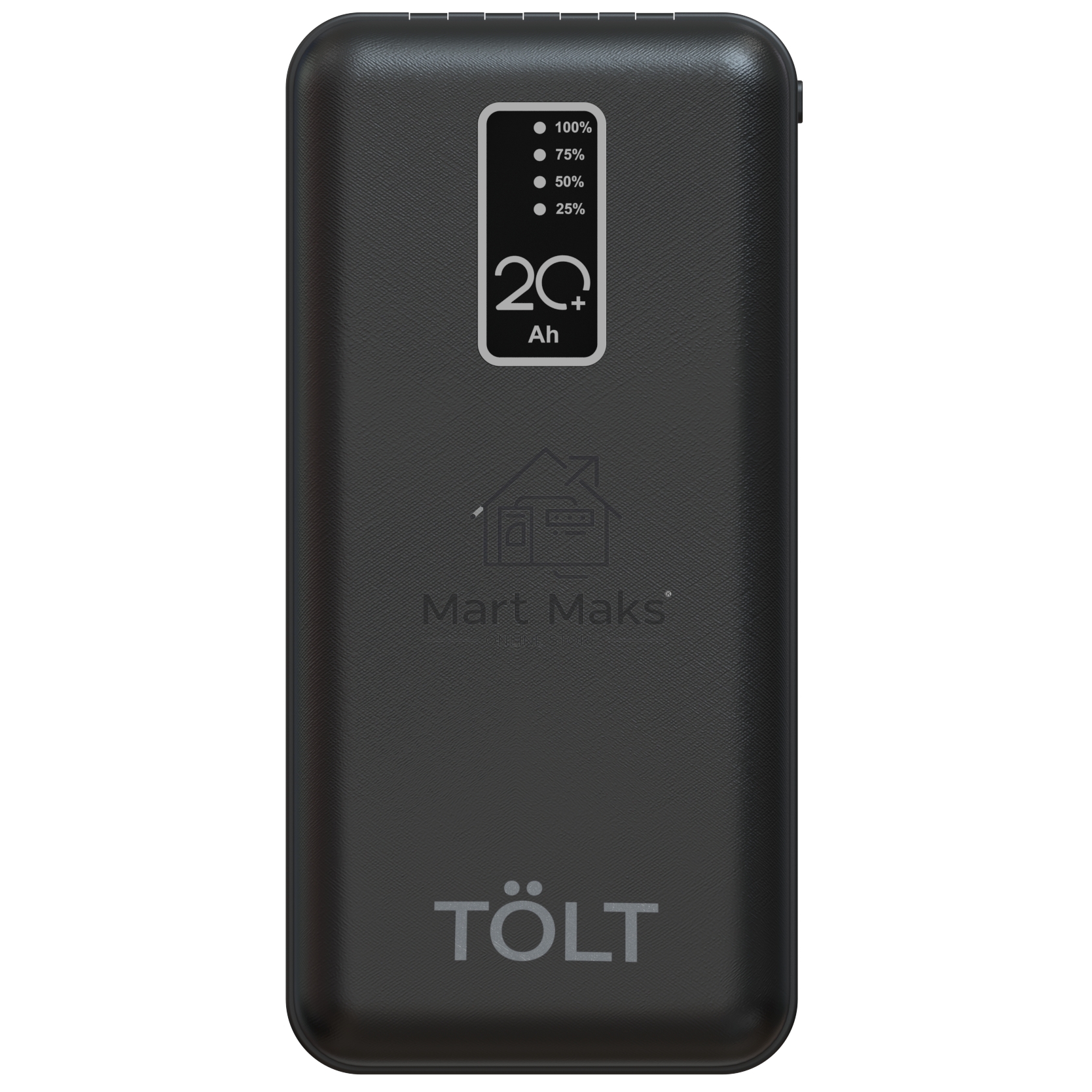 Портативный аккумулятор TOLT Lit K92 Black, 20000mAh, 10W, black, CCC/ Powerbank TOLT Lit K92 Black, 20000mAh, 10W, black, CCC