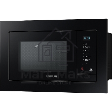 Встраиваемая микроволновая печь Samsung MS23A7118AK/BW черный, 23 л, 800 Вт, переключатели - сенсор