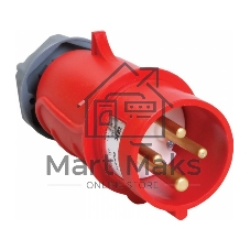 Вилка переносная IEK PSN02-016-4 ССИ-014 16А-6ч/380-415В 3Р + РЕ IP44 MAGNUM IEK
