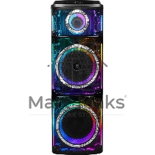 Колонка порт. Ural Молот 216 черный/черный 3000W 1.1 BT/3.5Jack/USB-C 15м 9000mAh (УРАЛ МОЛОТ 216)