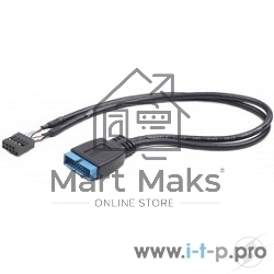 Кабель Cablexpert Внутренний USB2 - USB3 кабель, 9pin/19pin, 0.3m (CC-U3U2-01)