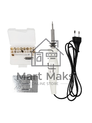 Выжигатель Rexant (набор паяльник-выжигатель), 22 насадки, подставка, 230 В, 20/50 Вт