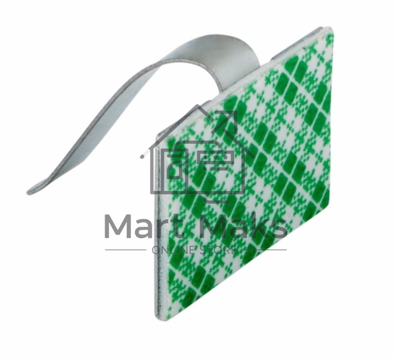 Площадки самоклеющиеся металлические с клипсой под шлейф Rexant (ПКШМ) 30x20 мм, упаковка 100 шт.