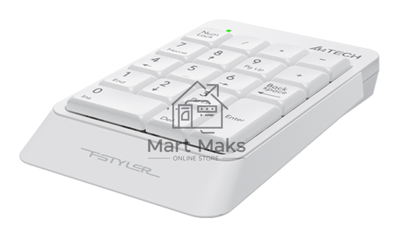Числовой блок A4Tech Fstyler FK13P проводной, USB, белый