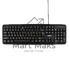 Клавиатура проводная Гарнизон GK-100XL, USB, черный, кабель 2м