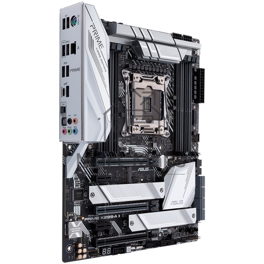 Материнская плата ASUS PRIME X299-A II, LGA 2066, Intel X299, 8xDDR4, 8xSATA, 3xM.2, 1xPCIe 3.0 x8, 2xPCIe 3.0 x16, 2xPCIe x1, 1x 1Gb LAN, 1xUSB 3.2 Gen 2, 2xUSB 3.2 Gen 1, 2xUSB 2.0, 5x3.5 мм, 7.1, ATX