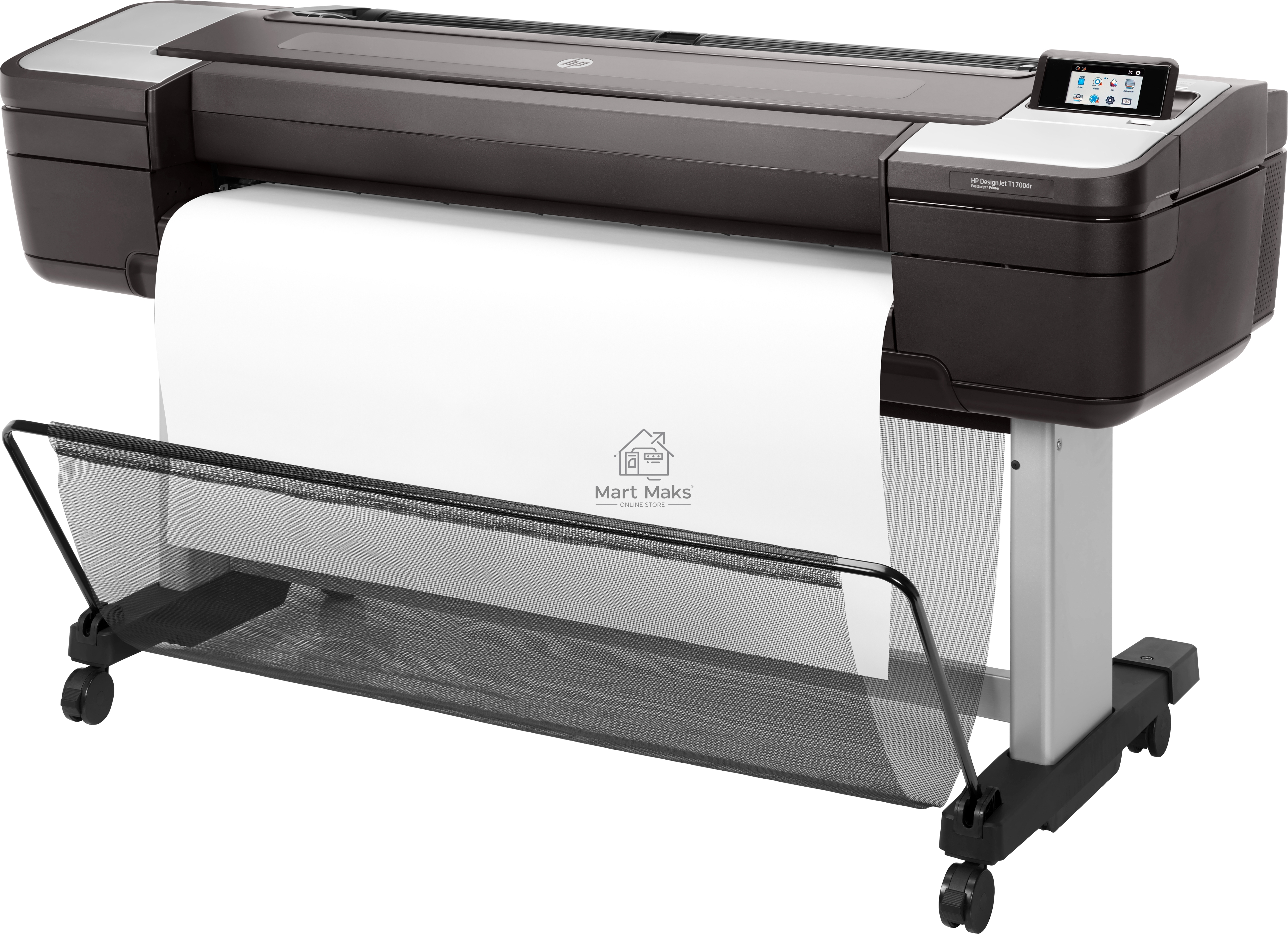 Плоттер струйный HP DesignJet T1700dr 44-in Printer (W6B56A), A0, цветной, 44