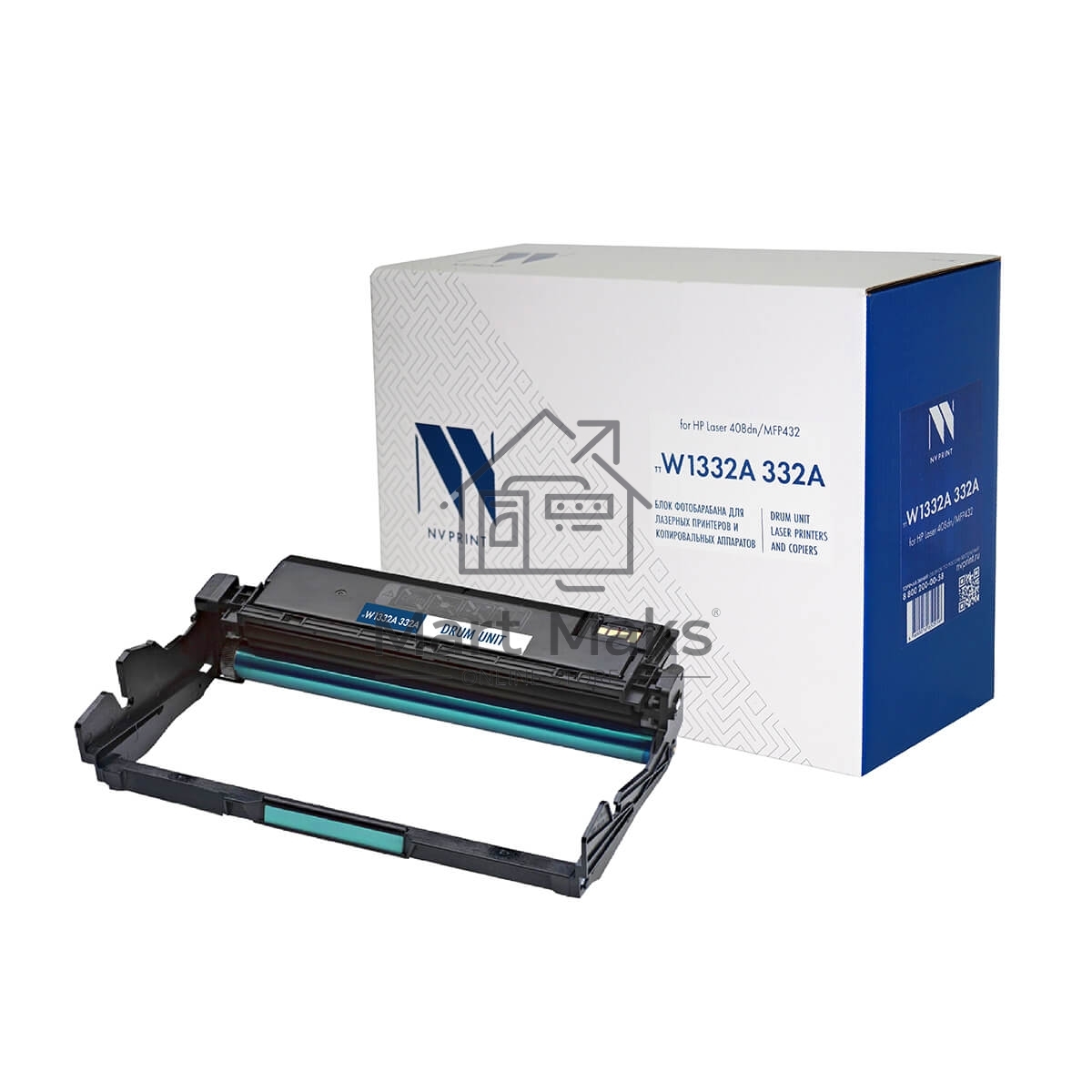 Блок фотобарабана NVPrint совместимый NV-W1332A 332A для HP Laser 408dn/MFP432 (30000k)