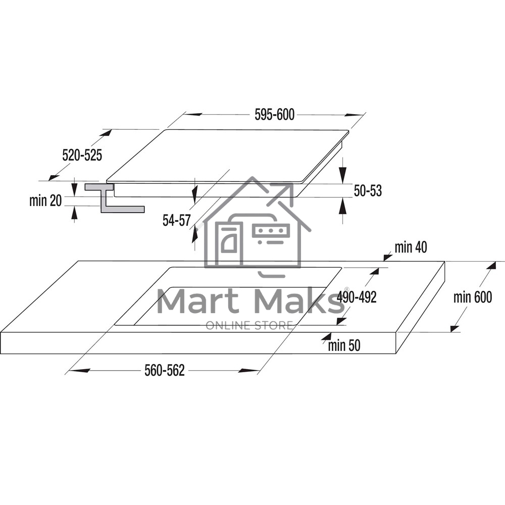 Электрическая варочная панель Gorenje ECT641BSC, Hi-Light, независимая, черный